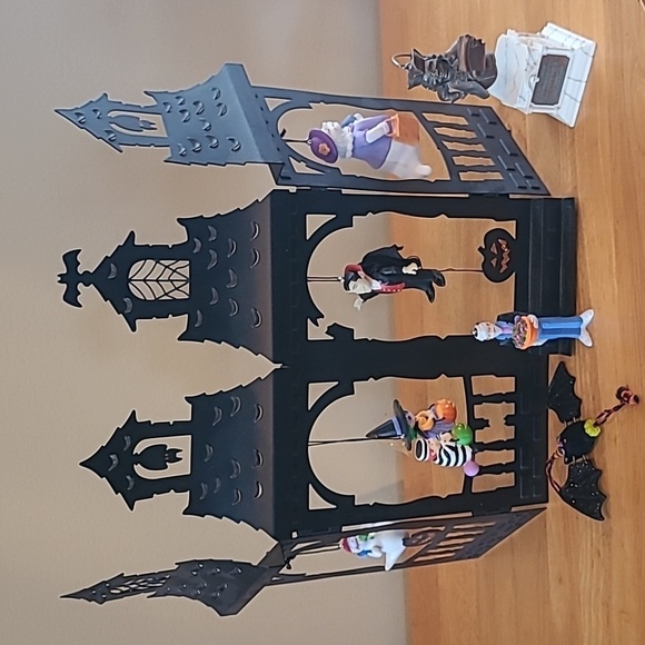 HALLMARK Retired Ghostly Gazebo Stand and Assorted Retired Halloween Ornaments - Picture 3 of 16